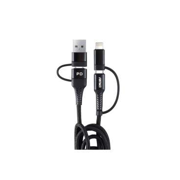 Multikabel USB C-USB C iOs USB A FullLINK 1m UC-15