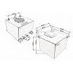 50L Kraftstofftank TurboWorks mit Sensor Silber