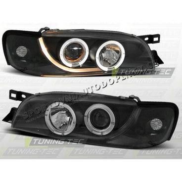 SUBARU IMPREZA 1993–00 KLARES VORDERE LICHT ANGEL EYES SCHWARZ