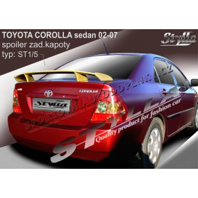 Heckspoiler für Toyota COROLLA Limousine 02–07. Hauben (EU-Homologation) Heckspoiler für Toyota COROLLA Limousine 02–07. Hauben (EU-Homologation)