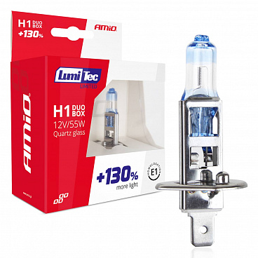 Halogenlampen H1 12V 55W LumiTec +130% - 2 Stk Halogenlampen H1 12V 55W LumiTec +130% - 2 Stk