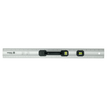 Baulineal 600 mm Al mit Wasserwaage