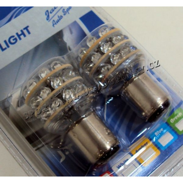 24 LED-Lampen BAY 15D 2-Filament für Rücklichter rot 2 Stk