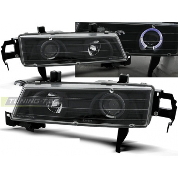 Honda Prelude 02.92-01.97 klare Frontleuchten Angel Eyes schwarz