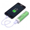 POWER BANK 2600mA + 30cm Kabel, grün