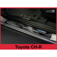 Einstiegsleisten aus Edelstahl, schwarz, 4 Stück, Toyota CH-R 2016