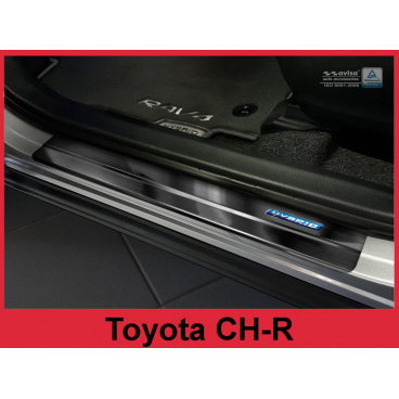 Einstiegsleisten aus Edelstahl, schwarz, 4 Stück, Toyota CH-R 2016