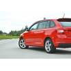 Diffusoren unter den Seitenschwellern für Škoda Rapid, Maxton Design (glänzend schwarzer ABS-Kunststoff)