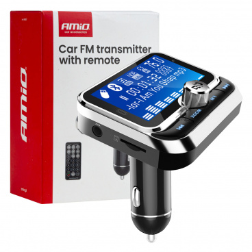 FM-Autotransmitter mit Fernbedienung 2×USB-A 12V 24V FM-Autotransmitter mit Fernbedienung 2×USB-A 12V 24V