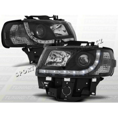 VW T4 CARAVELLE / MULTIVAN 1996–03 FRONT CLEAR LIGHTS DAYLIGHT LED BLACKVehicle Parts & Accessories, Car Parts, External Lights & Indicators!