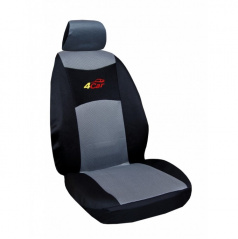 Autoabdeckungen 4Car-Skoda Octavia III-geteilter Rücksitz+Armlehne-grau