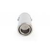 Sportliches Edelstahl-Auspuffrohr rund 51 mm