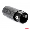 Sport-Edelstahl-Endrohr Carbonimitat oval 86x65 mm