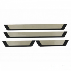 Innenverkleidungen der Einstiegsleisten aus Edelstahl mit Kunststoffrückseite und selbstklebendem Škoda Fabia 2015+