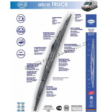 Deutsche Qualitäts-ALCA TRUCK-Metallwischer mit Graphit. mit einer Klinge (Befestigung an einem Haken)