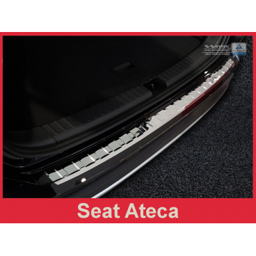 Edelstahlabdeckung - Schwellenschutz für die hintere Stoßstange Seat Ateca 2015-16