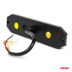 Warnleuchte orange 6x3W LED R65 R10 12/24V IP6K9K AMIO-03930