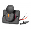 Wasserdichtes quadratisches Telefonladegerät mit ROTER LED-Hintergrundbeleuchtung USB + USB C QC3.0 12/24V AMiO-04231