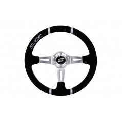 Lenkrad SLIDE 350mm Offset:90mm Wildleder Silber