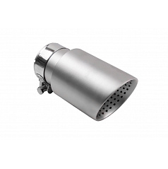 Endstück des Schalldämpfers 89mm Eingang 70mm Gebürstet