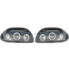 RENAULT CLIO II Scheinwerfer klar schwarz II 4/98-5/01 (82091)