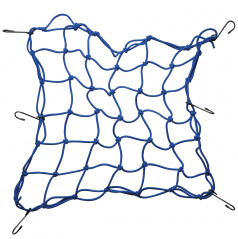 Flexibles Befestigungsnetz mit Haken 42x42 cm - blau