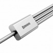 Multikabel für USB-Telefon/ 3 Anschlüsse (iPhone + iPad, USB Typ C und microUSB)