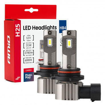 LED-Autolampen Serie H25 CANBUS HB4 9006 12V 31W AMIO-04715 LED-Autolampen Serie H25 CANBUS HB4 9006 12V 31W AMIO-04715