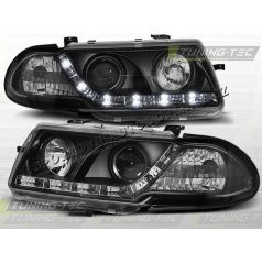 OPEL ASTRA F 1991–94 FRONT-KLARLEUCHTEN, TAGESLICHT-LED, SCHWARZ