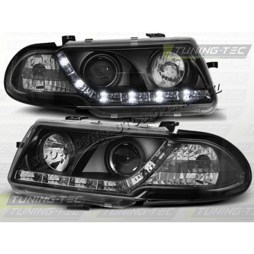 OPEL ASTRA F 1991–94 FRONT-KLARLEUCHTEN, TAGESLICHT-LED, SCHWARZ