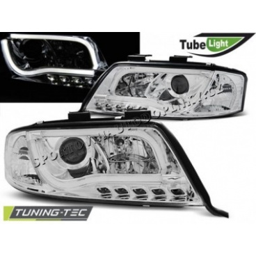 Audi A6 06.2001-05.2004 FRONT-KLARE LED-RÖHRSTOFFLEUCHTEN CHROM