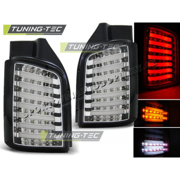 VW T5 04.2003-2009 / 2010- LED-Rückleuchten Chrom Schwarz