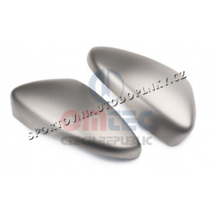 VW Scirocco - Edelstahl-Spiegelabdeckungen im R-LINE-Stil aus gebürstetem Edelstahl OMTEC