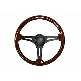 Lenkrad 350mm Holz Schwarz