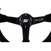 Sportlenkrad WRC, schwarzes Wildleder, GELBER STREIFEN, 350 mm