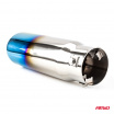 Sport-Edelstahl-Auspuffrohr Titan oval 86x66 mm