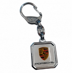 Quadratischer Porsche-Schlüsselanhänger