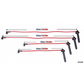 Przewody zapłonowe PowerTEC SUBARU FORESTER LEGACY EJ25 EJ253 03-09 Niebieskie