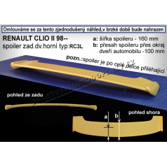RENAULT CLIO II (98+) Heckspoiler. Tür oben RC3L