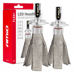 Automobil-LED-Lampen Serie FLEX+ H4/H19 6000K 12V 24V Canbus AMIO-03657