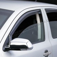 Windschutzscheiben – Fenstergebläse (Abweiser, Plexiglas), Škoda Rapid SPACE BACK 2012->, vorne+hinten
