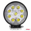 Arbeitsleuchte rund 9 LED 110x110 m 35W FLAT 9-36V