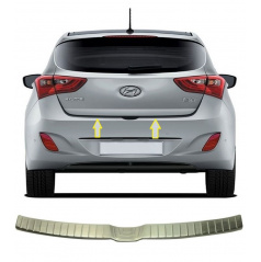 Edelstahl-Heckstoßstangenkantenabdeckung Hyundai 30 2012-16 HTB