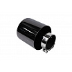 Endstück des Schalldämpfers 127mm Eingang 67mm Glänzend schwarz