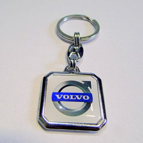 Quadratischer Volvo-Schlüsselanhänger