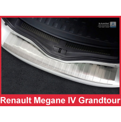 Edelstahlabdeckung - Schwellenschutz für die hintere Stoßstange Renault Megane IV Kombi 2016+