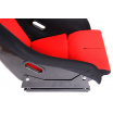Sporthartschale A1 RACING GTR schwarz/roter Velours