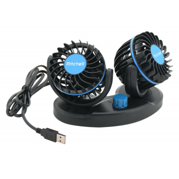 MITCHELL DUO 2x85mm USB 5V Armaturenbrett-Lüfter MITCHELL DUO 2x85mm USB 5V Armaturenbrett-Lüfter