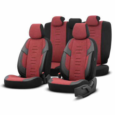 OTOM THRONE 103 RED 3-ZIP Autositzbezug-Set