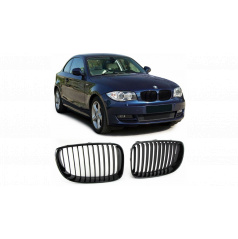 BMW 1er E81 E82 E87 E88 Facelift Einzelne Lamellen Matt Schwarz